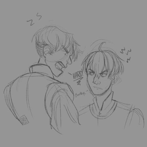 Glenn and Gunter by Zoslore